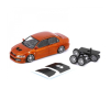 Mitsubishi Lancer Evo VII 2001 LHD custom orange - skala 1:64 - BM Creation